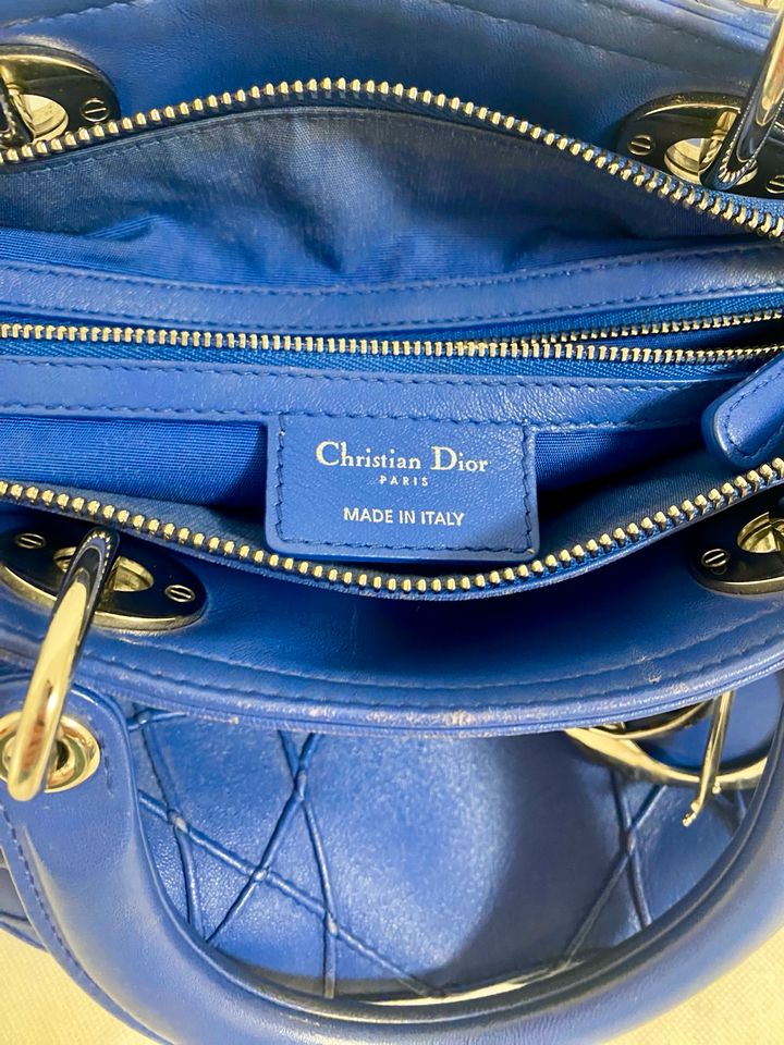 Christian Dior Granville diorissimo Blau Tasche bag lady in Berlin