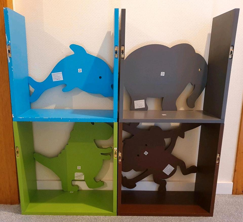 Kinderzimmer Regale Dinosaurier Affe Delfin Elefant 4 Regale in Stolberg (Rhld)