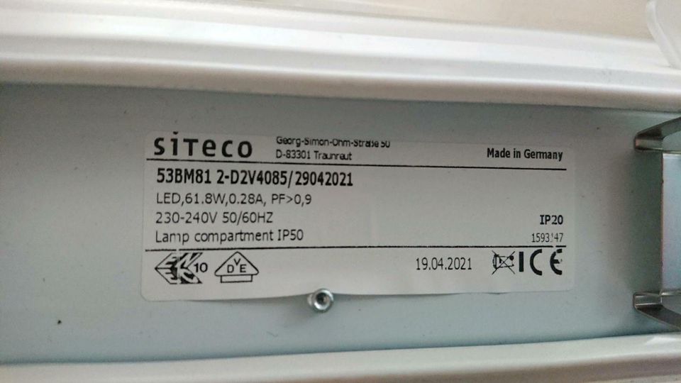 3x Siteco LED Dali Einsatz 53BM81 2-D2Y4085/29042021 in Freiamt