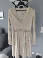 wunderschönes Spitzen Kleid, Farbe beige, Gr. M Bayern - Karlsfeld Vorschau