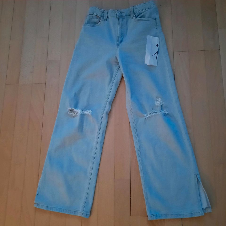 H & M Jeans Hose Gr. 146 wide leg high waist - einzeln oder Paket in Nürnberg (Mittelfr)