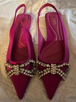 Sling back Ballerina Ballerinas schleife Strass Glitzer neu spitz Nordrhein-Westfalen - Troisdorf Vorschau