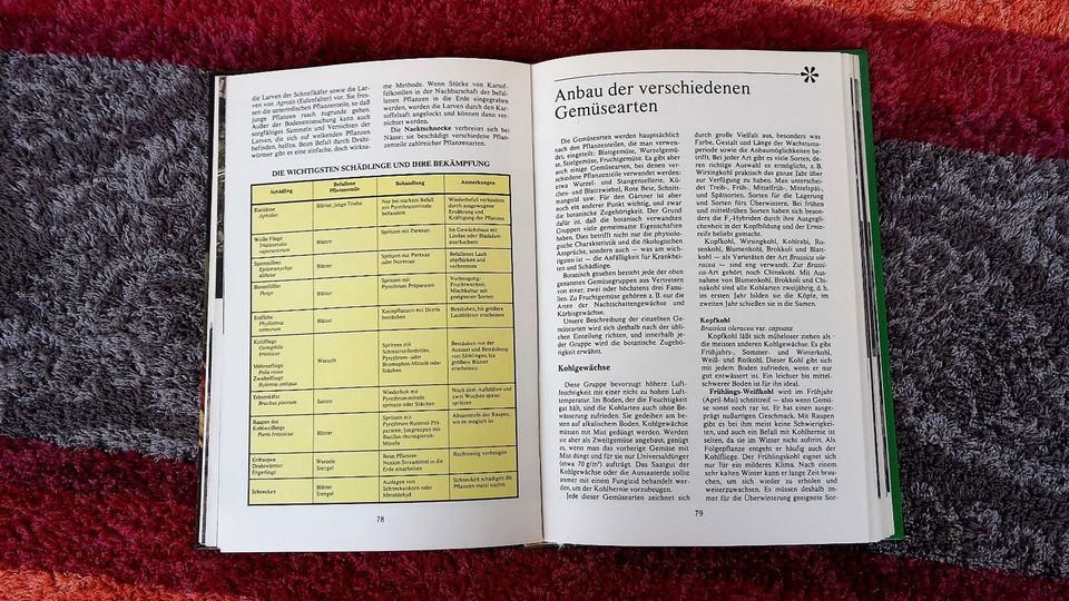 Gemüse im Garten / Garten Grammatik vom ARTIA Verlag Prag 1984 in Jena