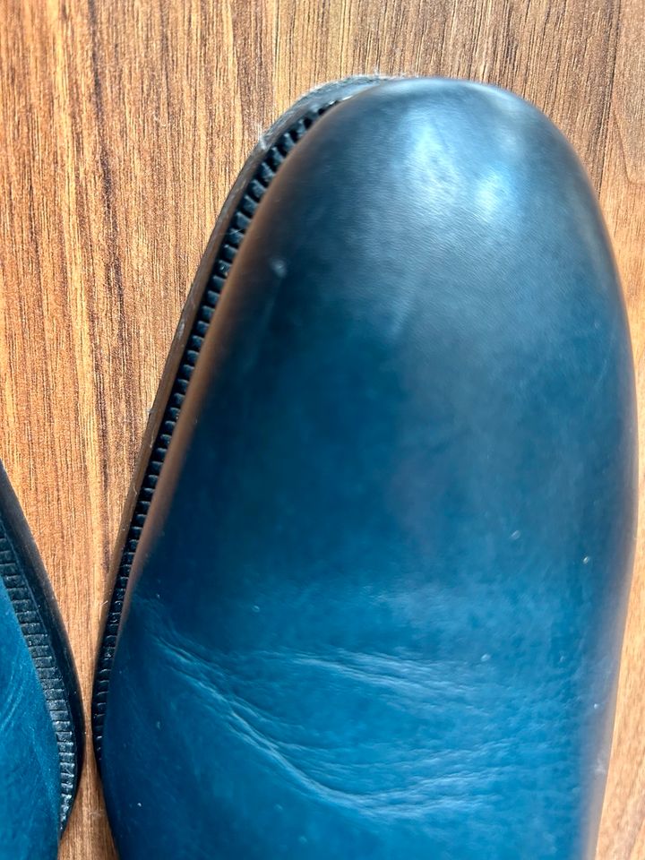 Profession Bottier Lederschuh mit Ledersohle Größe 43 blau in Lehrte