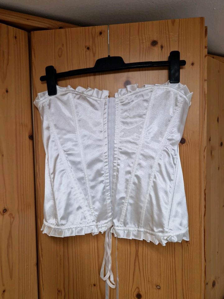 Neue weiße Corsage in M/L in Lüdinghausen