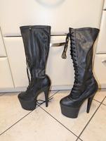 Pleaser Damen Leder Schnürschuh High Heels  Plateau Damenschuhe Bayern - Paunzhausen Vorschau