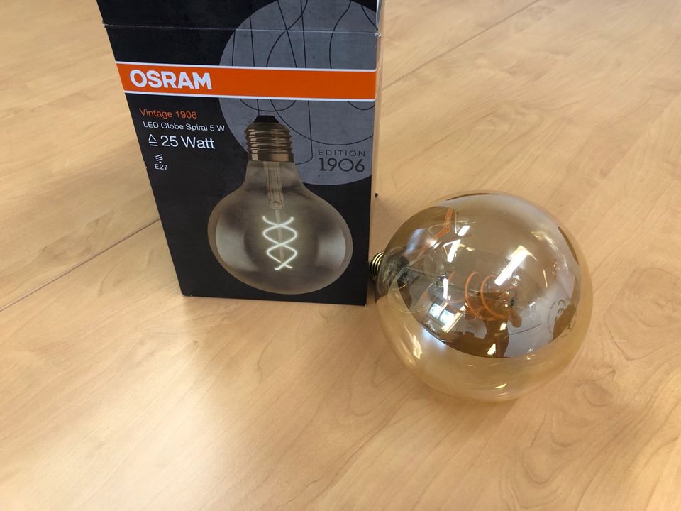 OSRAM E27 Glühbirne groß Vintage Old in Vetschau