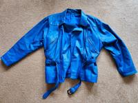 Lederjacke blau Damen Größe 38 Brandenburg - Stahnsdorf Vorschau