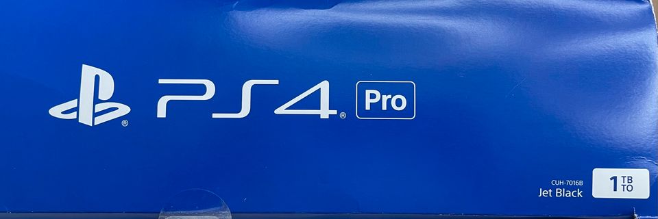 PS4 Pro 1 TB in JetBlack + 2 Controller CUH 7016B in Sankt Augustin