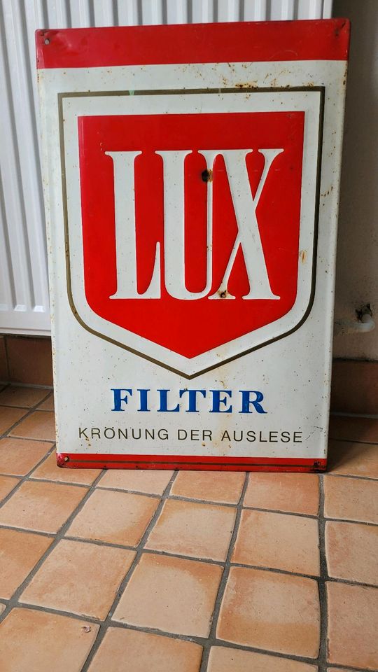 Original Blechschild Werbeschild LUX in Dessau-Roßlau