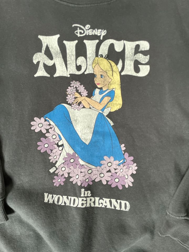 Sweatshirt H&M Mädchen Alice im Wonderland 134 140 in Schönau v d Walde