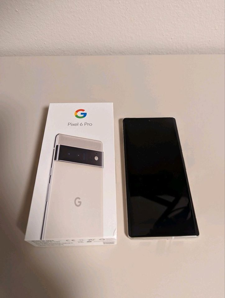 Google Pixel 6 Pro Cloudy White / weiß 128GB - Top Zustand in Plattling