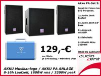 Boxen & Technik MIETEN: AKKU PA LAUTSPRECHER SET 3 /// Soundboks AKKU Bluetooth BOX /// Musikanlagen, Aktivboxen, PA-Anlage, Pioneer DJ Controller, Powerstation, Nebelmaschinen, , DJ Mixer VERLEIH REN Friedrichshain-Kreuzberg - Friedrichshain Vorschau