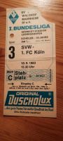 SV Waldhof - 1. FC Köln alte Eintrittskarte vom 10.09.1983 Rheinland-Pfalz - Ludwigshafen Vorschau