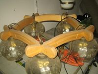 Lampe Eichengestell 5 Glasleuchten mit Sparbirnen Metallkette Nordrhein-Westfalen - Wassenberg Vorschau