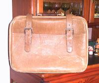 VINTAGE LEDER REISETASCHE KLEINER KOFER GOLDPFEIL  RETRO Nordrhein-Westfalen - Herzogenrath Vorschau