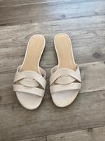 Damen Sandalette Pantolette 38 beige Creme Hessen - Marburg Vorschau