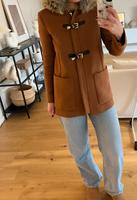 Zara Mantel Wollmantel camel braun S Dufflecoat Cabanjacke München - Allach-Untermenzing Vorschau