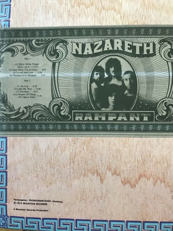 Nazareth Rampant  LP mit  original Autogramm  1974 in Meine