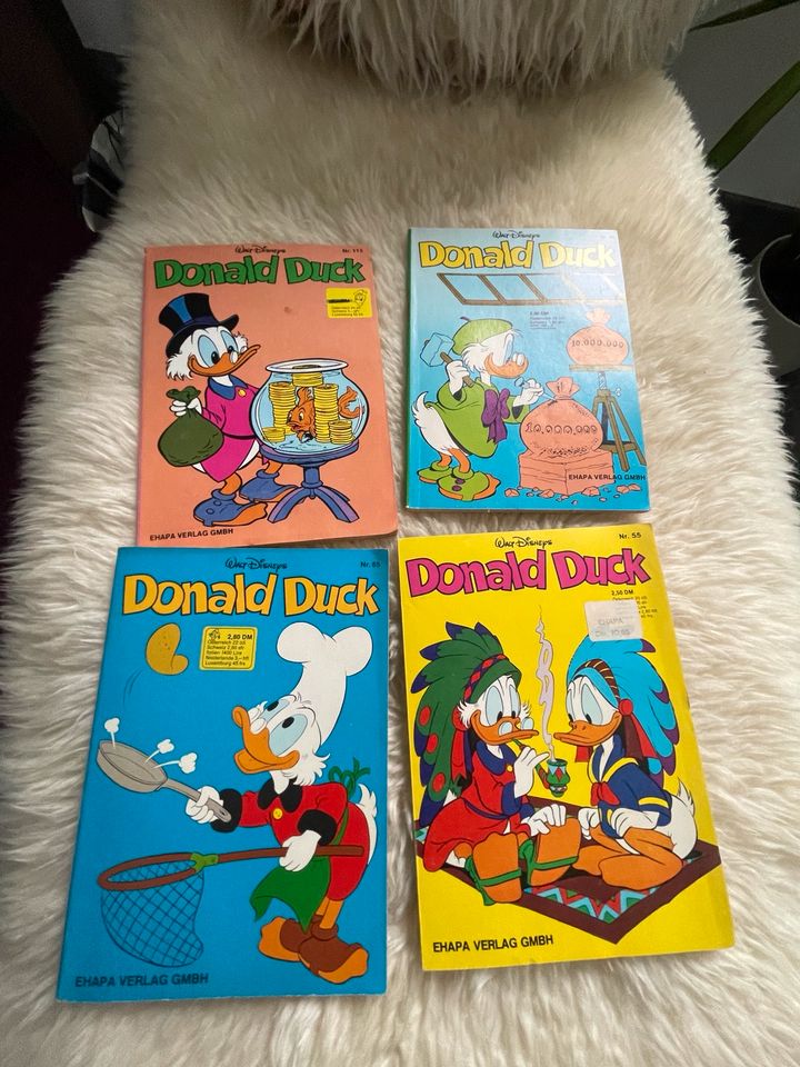 Vier Walt Disney Donald Duck Comics Bücher in Rahden