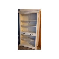 ♥️ Regal Holz massiv weiß shabby vintage antik look Schrank Bayern - Zachenberg Vorschau