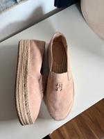 Tommy Hilfiger Espadrilles  41 echtes Leder Rose Nude top Plateau Sachsen - Lampertswalde bei Großenhain Vorschau