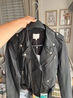 Vila schwarze Lederjacke Bikerlook black leather jacket Frankfurt am Main - Eschersheim Vorschau