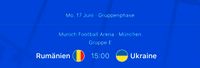 2x UEFA EURO 2024 Rumänien vs. Ukraine Kategorie 1 Eimsbüttel - Hamburg Eimsbüttel (Stadtteil) Vorschau