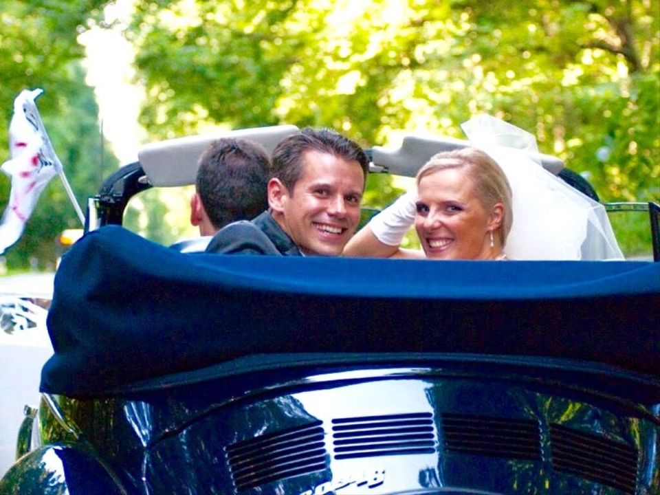 Oldtimer / VW Käfer Cabrio als Hochzeitsauto mit Chauffeur mieten in Wiesbaden