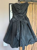 Kleid Corsage Petticoat Punkte Dots Schleife Abiball Jugendweihe Sachsen - Treuen Vorschau