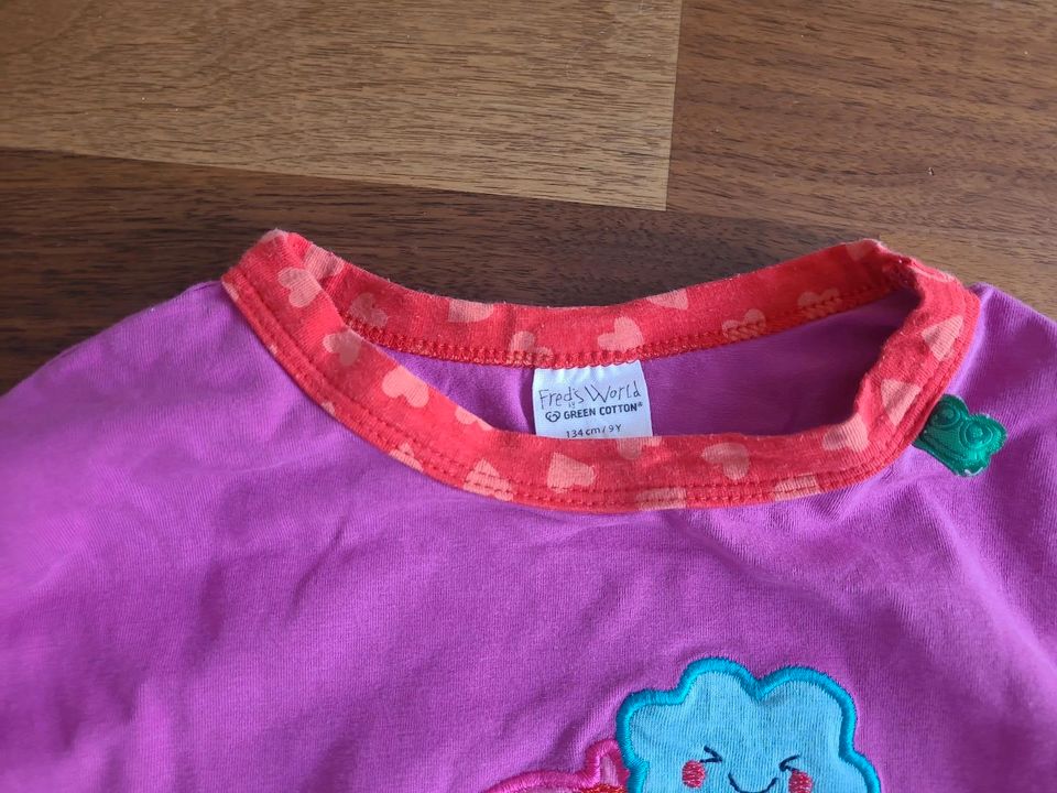 Pinkfarbenes Langarmshirt von Fred's World, Größe 134 in Leinfelden-Echterdingen