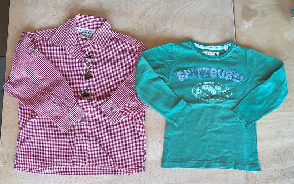 SET Trachtenhemd LA Shirt Adelheid Gr 104 neuwertig Edelweiß in Eppelborn