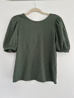 Vero Moda L Shirt Top Rückenausschnitt 40 Eukalyptus Hessen - Babenhausen Vorschau