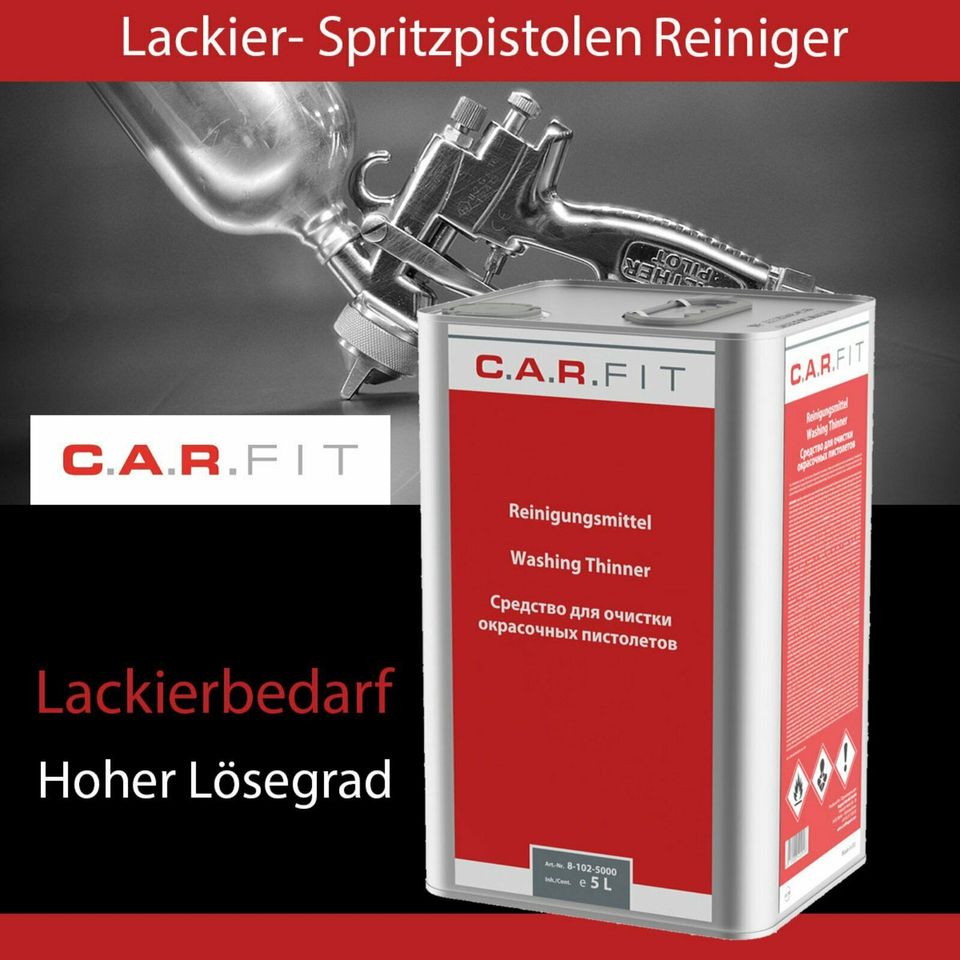 Lackierpistolen-Reiniger C.A.R.FIT 5 Liter hoher Lösungsgrad in Bitterfeld