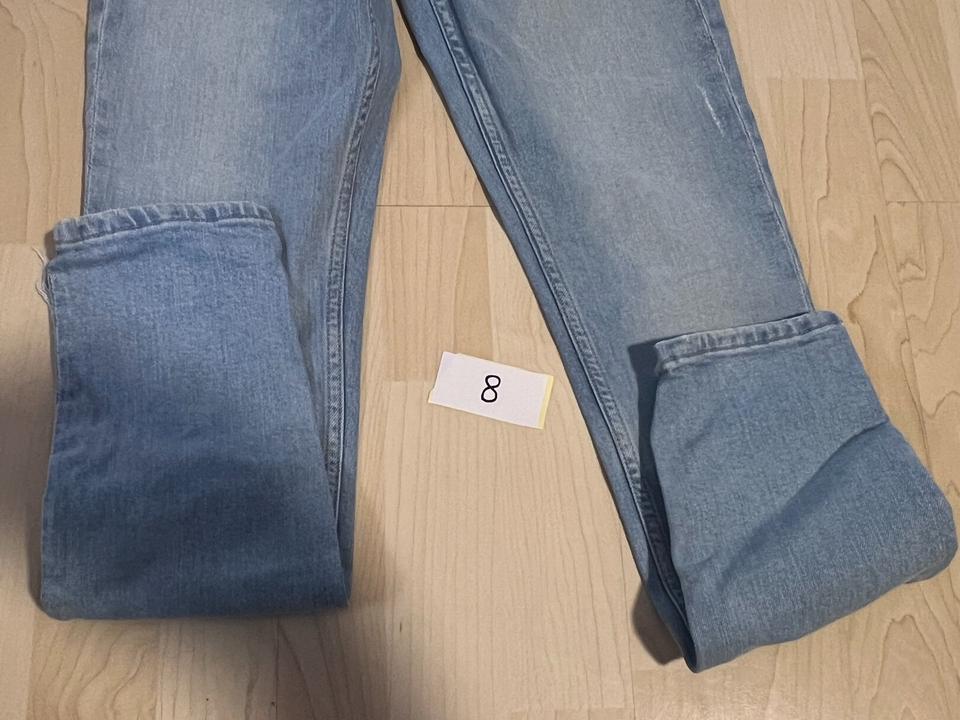 H&M Jeans W26 Damen Mädchen hellblau 34 xs high waist skinny in Niederfischbach