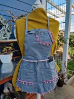 Upcycling Jeans Schürze Damenoberteil Hängerchen Latz Größe S Nordrhein-Westfalen - Erftstadt Vorschau