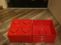 Lego Aufbewahrungsbox rot, 2x2, 4er Mühlhausen - Stuttgart Neugereut Vorschau