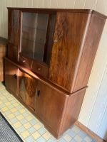 50er Jahre Nussbaum Bauch Design Buffetschrank DDR alt Thüringen - Drei Gleichen Vorschau