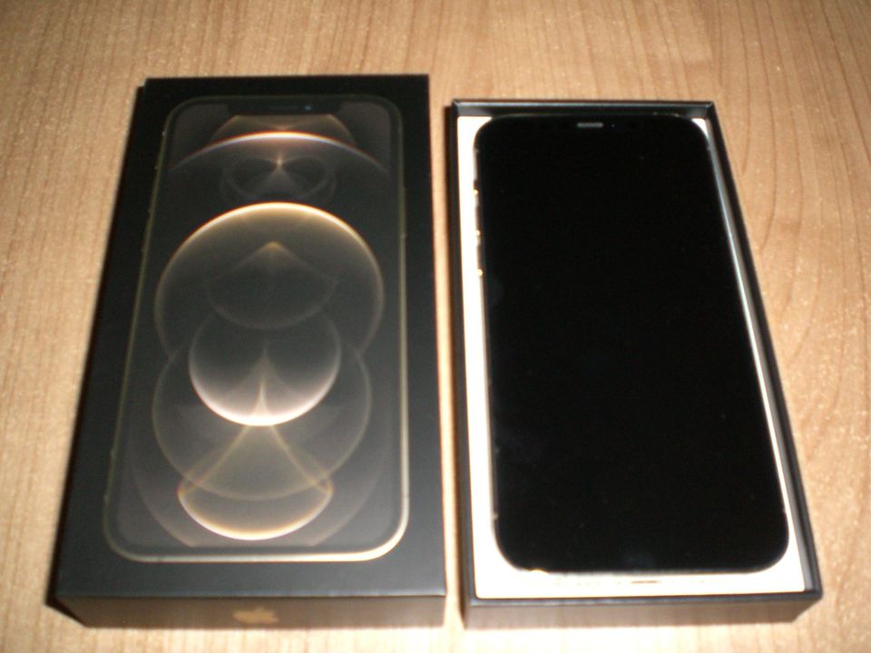 Apple Iphone 12 pro 128 GB in gold plus Torro Ledercase in Rommerskirchen