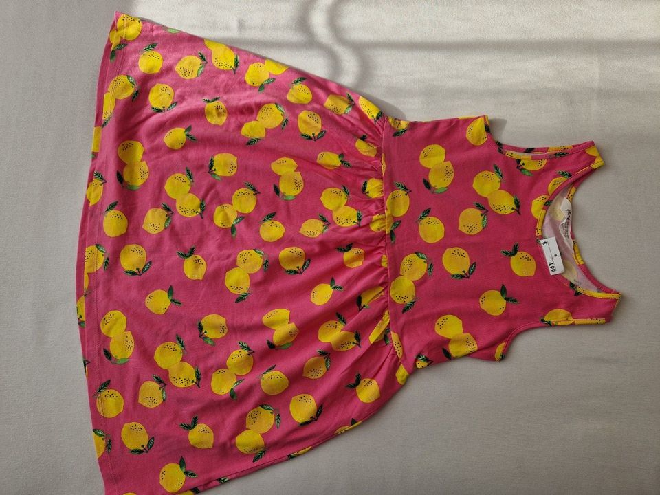 NEU H&M Sommerkleid Kleid pink Zitronen Gr. 122/128 in Centrum