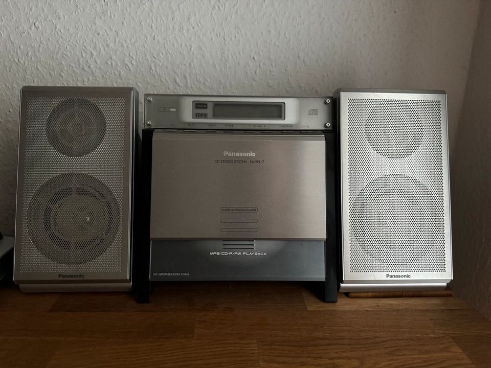 Panasonic mp3 CD AM FM Stereo Radio Musik Anlage Fernbedienung in Düsseldorf