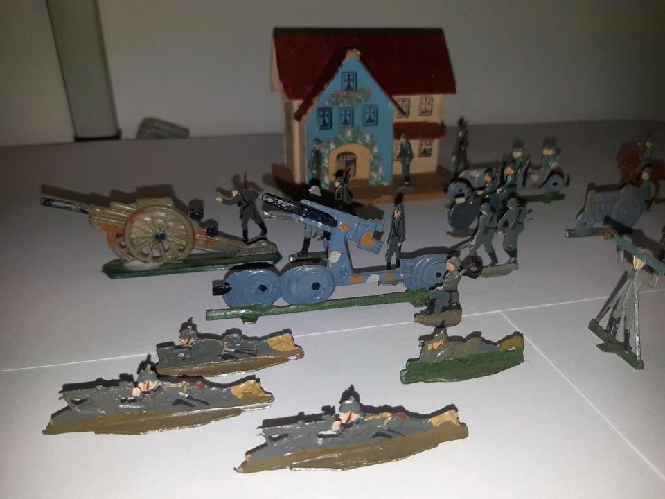 Zinnsoldaten 2.WK Wehrmacht 1.WK Deutsche Soldaten Zinnfiguren in Oberschöna