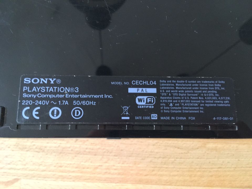 PlayStation 3 Konsole 80GB schwarz + 4xController + 13 Spiele in Willich