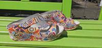 Flower Power Plateau Sandale von Dr. Feet, Gr. 38, Vintage Hessen - Usingen Vorschau