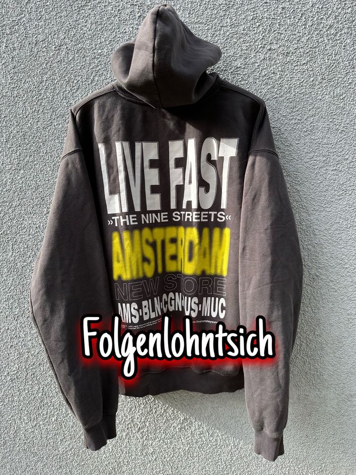 LFDY Amsterdam Hoodie Ausverkauft Grau M Damen Herren Unisex in Wangerland