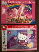 Einhorn Pferd & Hello Kitty Glitzer Glitter Puzzle 100 104 Teile Bayern - Strullendorf Vorschau