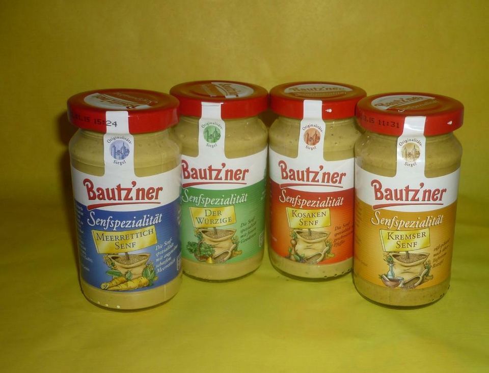 Bautzner Senf mittelscharf  1 Lit  Flasche 1000ml  1 kg vorrätig in Görlitz