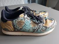 Coole Damensneaker Woden türkis/gelb animalprint Größe 41 TOP! Saarland - Wadgassen Vorschau