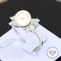 M*186181 Wert 3.500,- Perle Diamant Ring 750 Gold 18 Karat XXYY Essen - Altenessen Vorschau