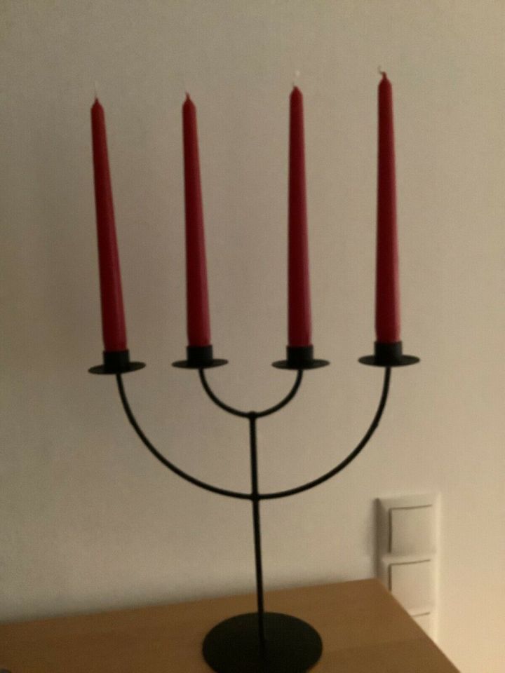 toller Kerzenständer mit 4 Kerzen, Adventskranz - Ersatz in Weilerswist